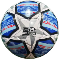 Футбольный мяч No Brand МБ-2403 (синий/белый) - 