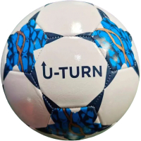 Футбольный мяч No Brand МБ-2409 (белый/синий) - 