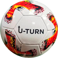 Футбольный мяч No Brand МБ-2419 (белый/красный) - 