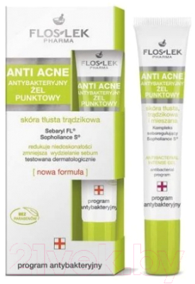 Гель для лица Floslek Anti Acne Точечный для несовершенств (20мл)