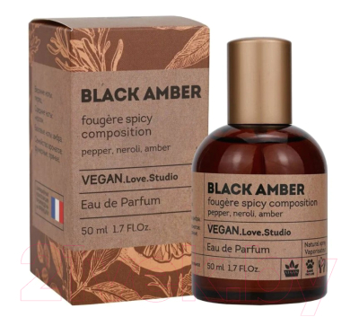 Парфюмерная вода Delta Parfum Vegan Love Studio Black Amber (50мл)