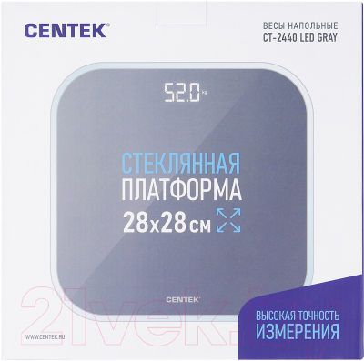Напольные весы электронные Centek CT-2440 (серый)