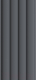 Реечная панель STELLA Wave De Luxe Black Lead МДФ (2700x119x16мм) - 