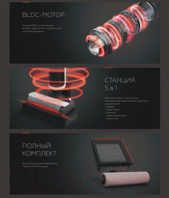 Купить Вертикальный пылесос BQ VCA1002W в Минске