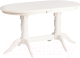 Обеденный стол Tetchair Coppola 140+40x80x77 (бук/Ivory White) - 