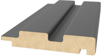 Профиль для стеновой панели STELLA Финиш для МДФ Beats De Luxe Black Lead (2700x77x16) - 