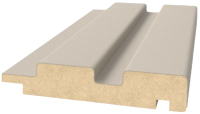 Профиль для стеновой панели STELLA Финиш для МДФ Beats De Luxe Sandgrau (2700x77x16) - 