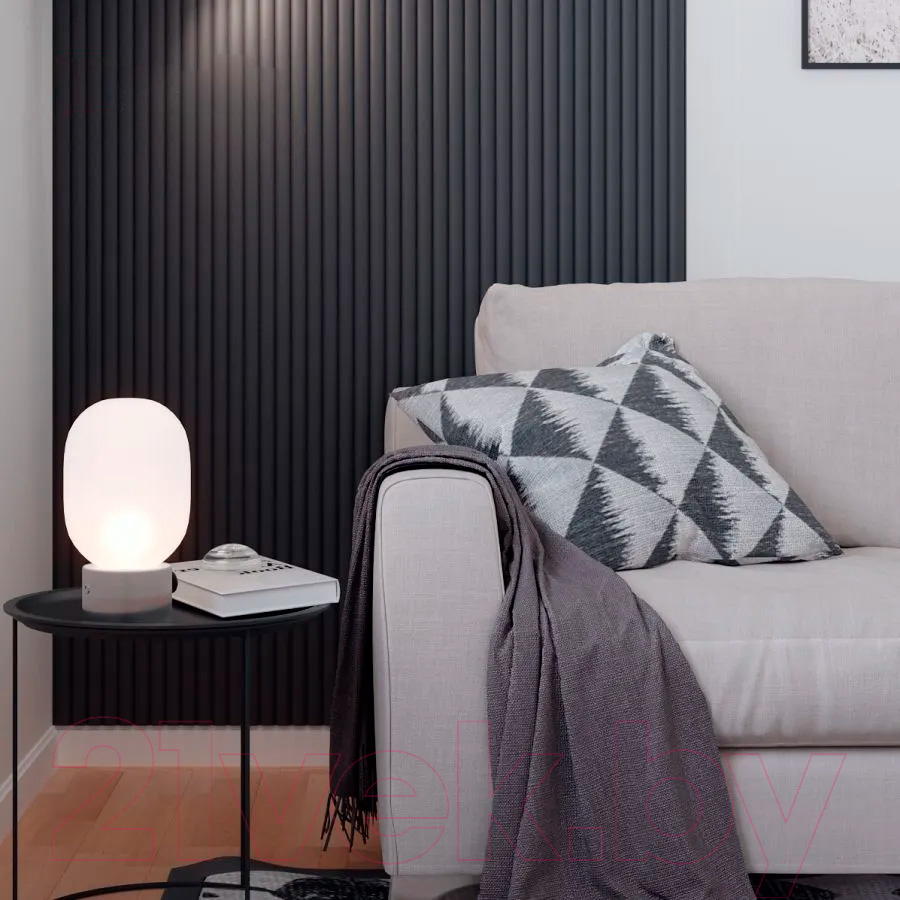 Профиль для стеновой панели STELLA Старт-Финиш для МДФ Wave De Luxe Black Lead (2700x55x16) — фото 2