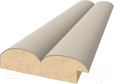 Профиль для стеновой панели STELLA Старт-Финиш для МДФ Wave De Luxe Sandgrau (2700x55x16)