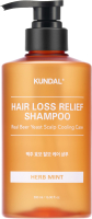 Шампунь для волос Kundal Hair Loss Relief Shampoo Herb Mint (500мл) - 