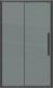 Душевая дверь Grossman Cosmo 100x195 / 100.K33.02.100.21.10 (черный матовый,стекло тонированное) - 
