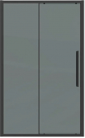 Душевая дверь Grossman Cosmo 130x195 / 100.K33.02.130.21.10 (черный матовый,стекло тонированное) - 