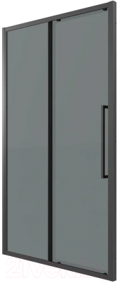 Душевая дверь Grossman Cosmo 130x195 / 100.K33.02.130.21.10 (черный матовый,стекло тонированное)