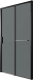 Миниатюра изображения товара Душевая дверь Grossman Style 100x195 / 100.K33.05.100.21.10 (черный матовый,стекло тонированное)