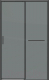 Душевая дверь Grossman Style 110x195 / 100.K33.05.110.21.10 (черный матовый,стекло тонированное) - 