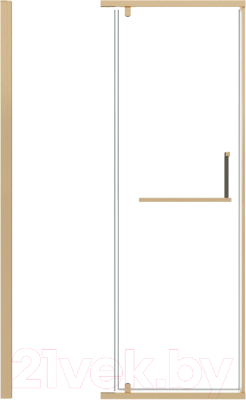 Душевая дверь Grossman Pragma 100x195 / 100.K33.03.100.32.00 (золото сатин,стекло прозрачное)