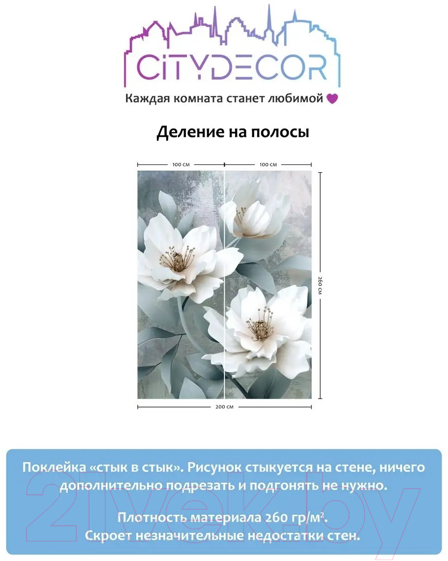 Фотообои листовые Citydecor Абстракция 41