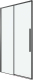 Миниатюра изображения товара Душевая дверь Grossman Galaxy 140x195 / 100.K33.01.140.21.00 (черный матовый/стекло прозрачное)