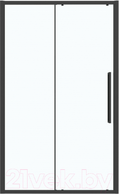 Душевая дверь Grossman Cosmo 130x195 / 100.K33.02.130.21.00 (черный матовый,стекло прозрачное)