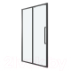 Миниатюра изображения товара Душевая дверь Grossman Cosmo 130x195 / 100.K33.02.130.21.00 (черный матовый,стекло прозрачное)