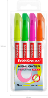 Набор маркеров Erich Krause Visioline V-11 Neon / 56909 (4шт) - 