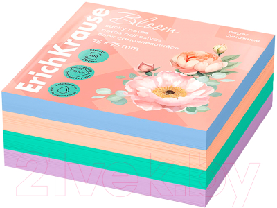 Изображение товара Блок для записей Erich Krause Pastel Bloom / 61675 (400л)