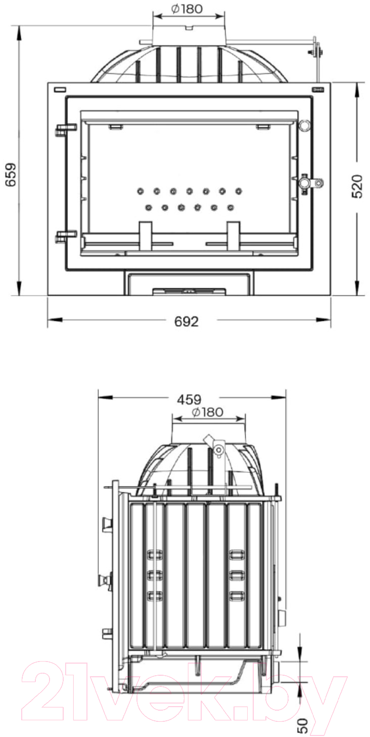 Каминная топка Everest D10 / 4610094716433