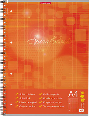 Тетрадь Erich Krause Spiralblock / 58421 (120л, клетка) - 