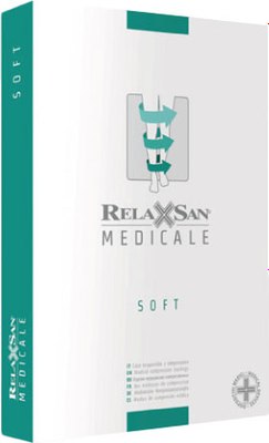 Чулки компрессионные RelaxSan Medicale Soft М2170, с закрытым мыском, 2 кл.к. (р.3, бежевый)