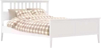Двуспальная кровать Импэкс Leset Мира 160x200 с основанием (белый) - 