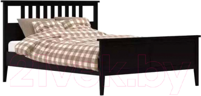 Двуспальная кровать Импэкс Leset Мира 160x200 с основанием (черный)
