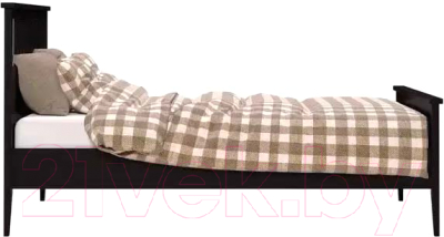 Двуспальная кровать Импэкс Leset Мира 160x200 с основанием (черный)