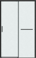 Душевая дверь Grossman Style 110x195 / 100.K33.05.110.21.02 (черный матовый/стекло шиншилла) - 