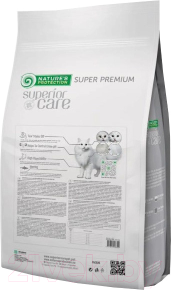 Сухой корм для кошек Nature's Protection White Cat Grain Free сельдь / NPSC47630