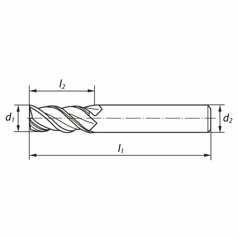 Фреза Norgau VHM D16x36x100x16/Z3 UNI / 015514160