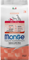 Сухой корм для собак Monge Dog Speciality Line Monoprotein Mini лосось с рисом (2.5кг) - 