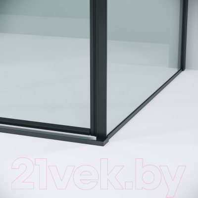 Душевой уголок Grossman Galaxy 120x70x195 / 120.K33.01.1270.21.00 (черный матовый/стекло прозрачное)