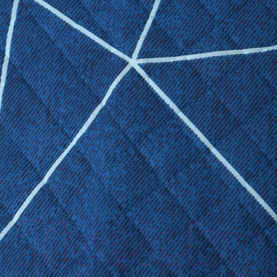Покрывало Атра Полигоны 200x210 / 10435352 (темно-синий)