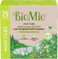 Таблетки для посудомоечных машин BioMio С маслами бергамота и юдзу (25шт) - 
