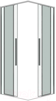 Душевая дверь Grossman Galaxy 100x195 / 1/2.K33.01.10.10.00 (хром/прозрачное стекло)