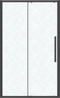 Душевая дверь Grossman Cosmo 130x195 / 100.K33.02.130.21.02 (черный матовый/стекло шиншилла) - 