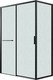 Душевой уголок Grossman Style 100x80x195 / 120.K33.05.1080.21.02 (черный матовый/стекло шиншилла) - 