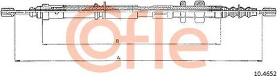 Трос ручного тормоза Cofle 92.10.4652 