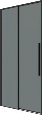 Душевая дверь Grossman Galaxy 120x195 / 1/2.K33.01.12.21.10 (черный матовый/тонированное стекло)