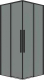 Миниатюра изображения товара Душевой уголок Grossman Galaxy 110x100x195 / 300.K33.01.1110.21.10 (черный матовый/тонированное стекло)