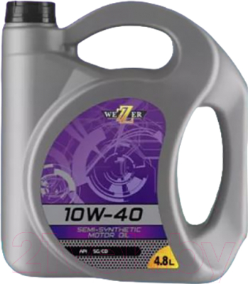 Изображение товара Моторное масло Wezer 10W40 SG/CD / 4607892 (4.8л)