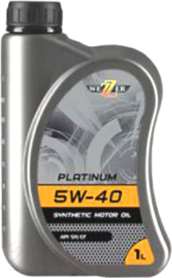 Изображение товара Моторное масло Wezer Platinum 5W40 SN/CF / 4606581 (1л)