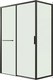 Душевой уголок Grossman Style 130x70x195 / 120.K33.05.1370.21.00 (черный матовый/прозрачное стекло) - 