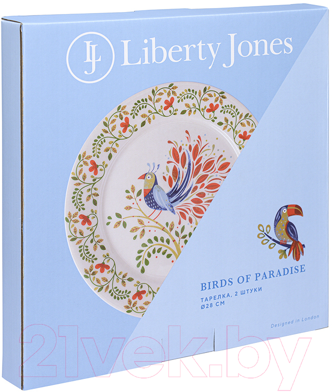 Набор тарелок Liberty Jones Birds of Paradise. Fantail Bird / LJ0000301