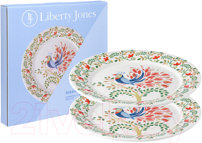 Набор тарелок Liberty Jones Birds of Paradise. Fantail Bird / LJ0000301 (2шт)